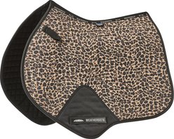 WeatherBeeta Prime Leopard Jump Shaped Horse Saddle Pad, Brown Leopard Print