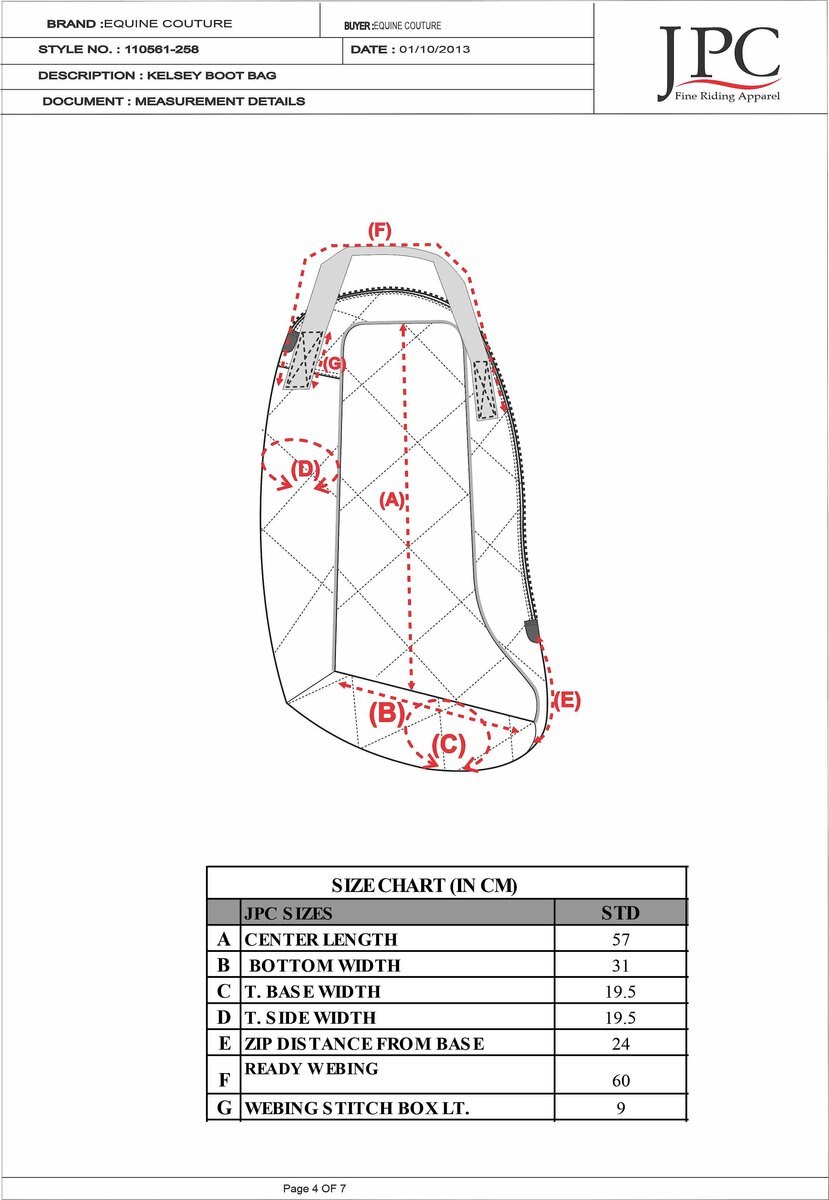 EQUINE COUTURE Kelsey Horse Boot Bag, Purple