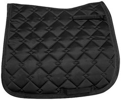 Equine Couture Satin Dressage Saddle Pad, Black