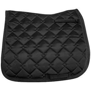Equine Couture Satin Dressage Saddle Pad, Black