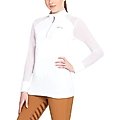 Equine Couture Ladies Erna Equicool Long Sleeve Sport Shirt, White, X-Large