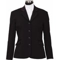 Equine Couture Ladies Raleigh Show Coat, Black/Black, 6