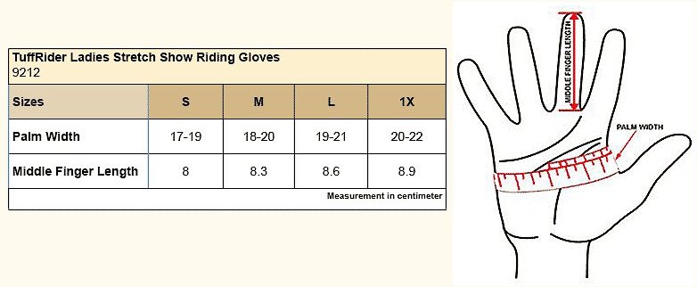 Out of Stock - EQUINE COUTURE Ladies Stretch Show Riding Gloves, Black ...