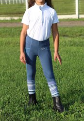Equine Couture Children's Cara Short Sleeve Show Shirt, White, X-Large slide 1 of 2