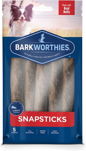 Barkworthies Snapsticks Grain-Free Dog Treats, 5 count slide 1 of 6