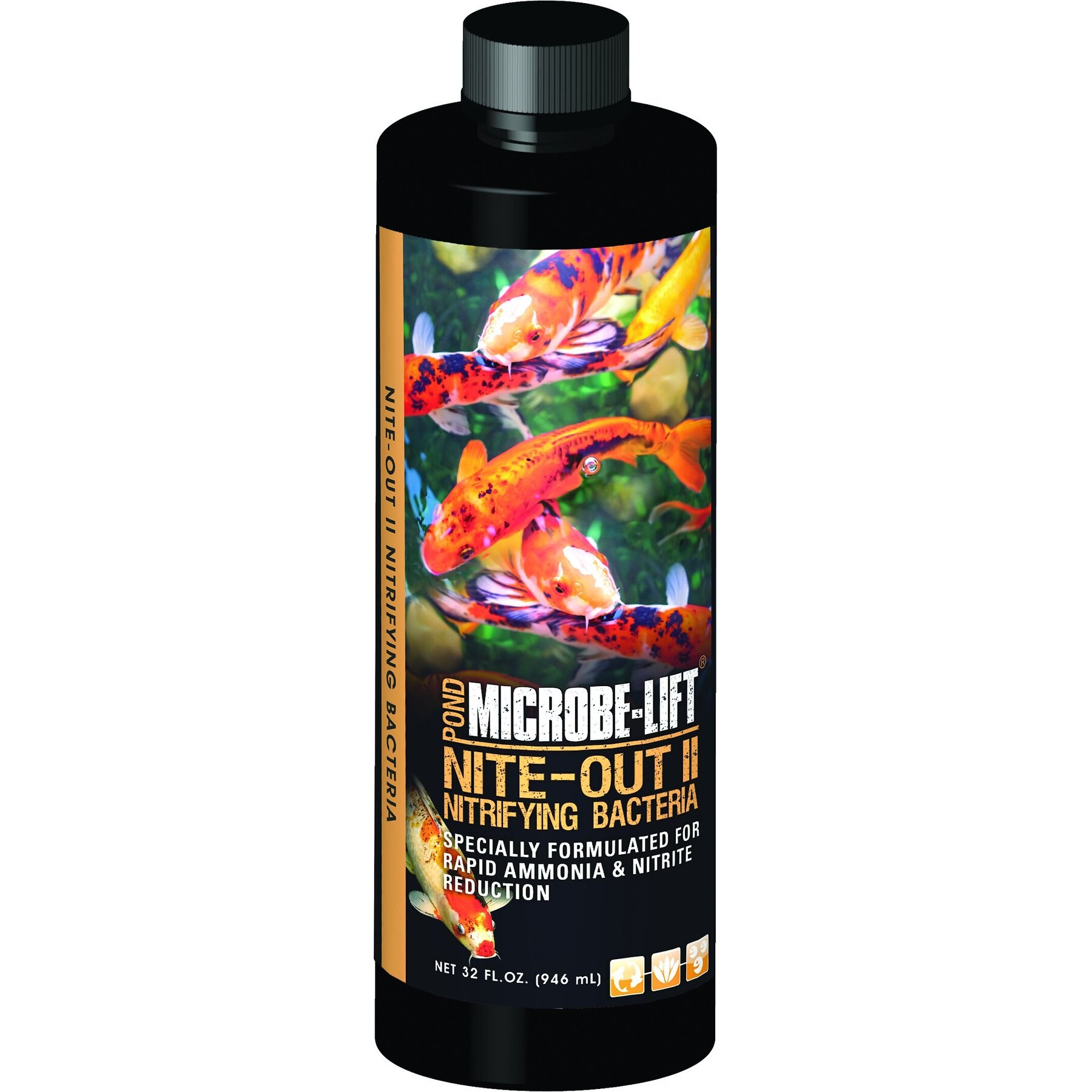 MICROBE-LIFT Pond Nite-Out II 946 Ml – Bactéries Nitrifiantes Pour Démarrage Rapide Étang | Élimine Ammoniac & Nitrite En 24h