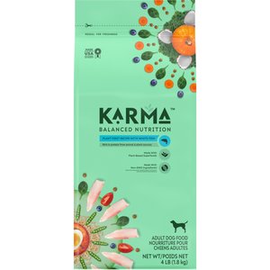Karma Balanced Nutrition Plant First Recipe with White Fish Adult Dry Dog Food, 4-lb bag