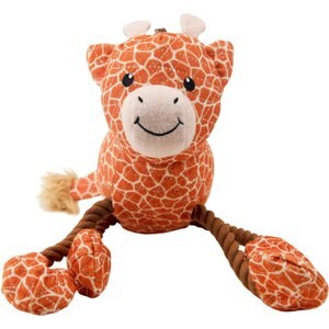 Charming Pet Dangle Dudes Giraffe Squeaky Dog Toy