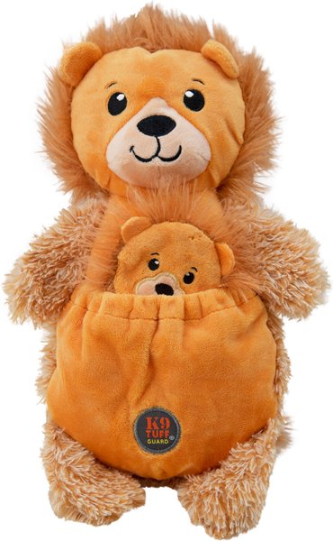 Charming Pet Pouch Pals Lion Squeaky Dog Toy slide 1 of 3
