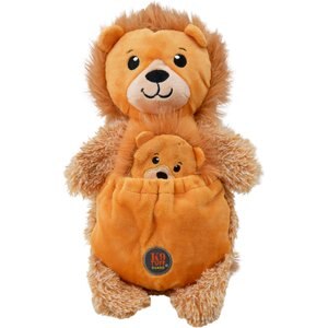 Charming Pet Pouch Pals Lion Squeaky Dog Toy