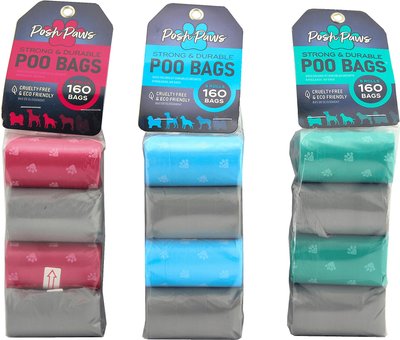 Posh Paws Paws Dog Poop Bags, 8 rolls, slide 1 of 1
