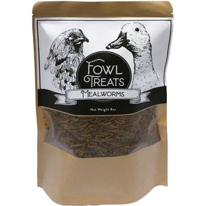 Fowl Treats Mealworms Chicken Treats, 8-oz bag