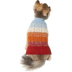 Wagatude Marl Stripe Dog Cable Sweater, X-Large