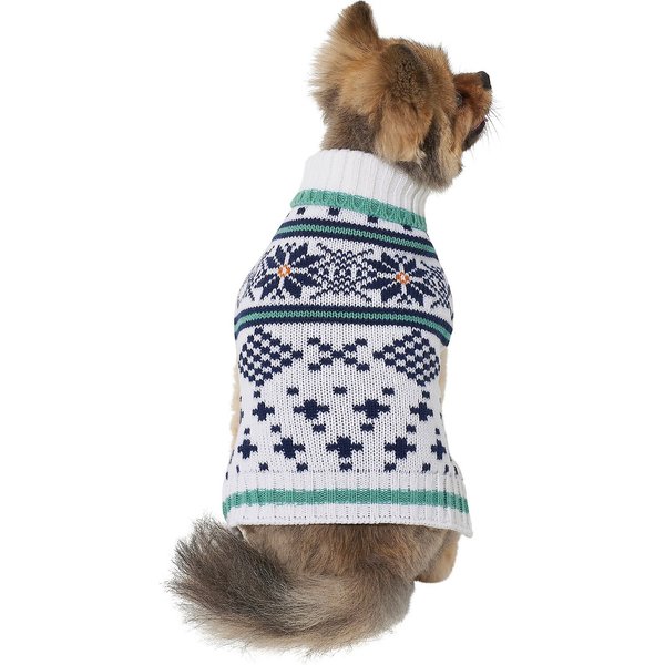 Wagatude Black Bone Fair Isle Dog Sweater