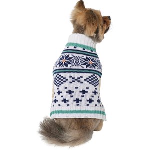 Wagatude Snowflake Fair Isle Dog Sweater, Small