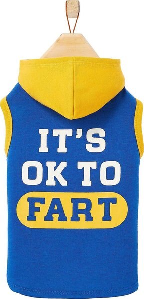 Wagatude It's OK to Fart Dog Hoodie, X-Small slide 1 of 5