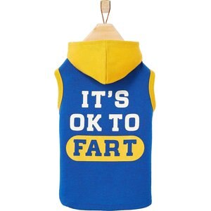 Wagatude It's OK to Fart Dog Hoodie, X-Small