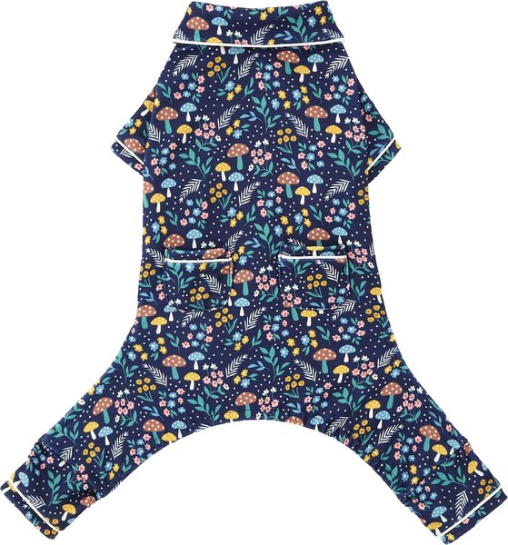 Wagatude Woodland Garden Print Dog Pajamas, Small slide 1 of 5