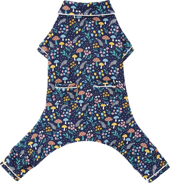 Wagatude Woodland Garden Print Dog Pajamas, Medium slide 1 of 5