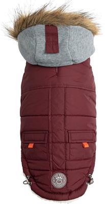 Show full view: GF Pet Winter Sailor Dog Parka, Burgundy, X-Small slide 4 of 7