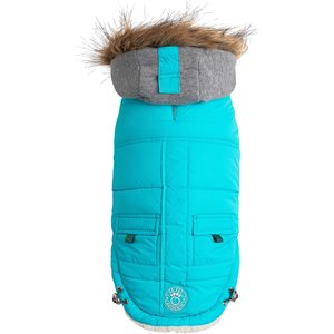 GF Pet Winter Sailor Dog Parka, Aqua, XX-Large