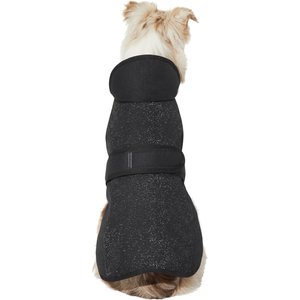 PetRageous Designs Kodiak Reflective Dog Coat, Black, Small