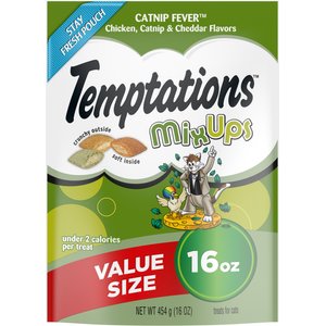 Temptations MixUps Catnip Fever Flavor Soft & Crunchy Cat Treats, 16-oz bag