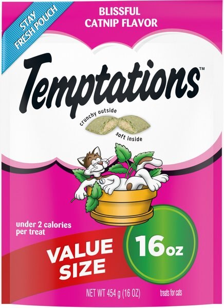 Temptations Classic Blissful Catnip Flavor Soft & Crunchy Cat Treats, 16-oz bag slide 1 of 9
