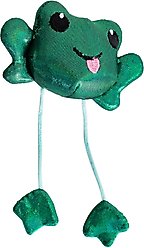 Catstages Toss 'N Dangle Frog Plush Cat Toy