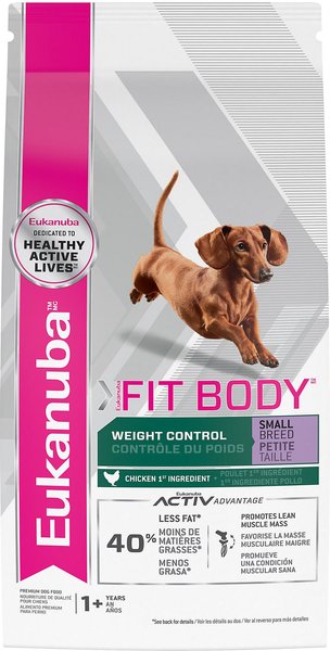 Eukanuba Fit Body Weight Control Small Breed Dry Dog Food, 4-lb bag slide 1 of 7