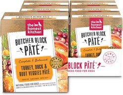 'The Honest Kitchen Butcher Block Pate Turkey, Duck & Root Veggies Wet Dog Food, 10.5-oz bag, case of 6