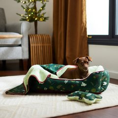 Disney Mickey Mouse Holiday Pet Bed & Gift Set, Medium
