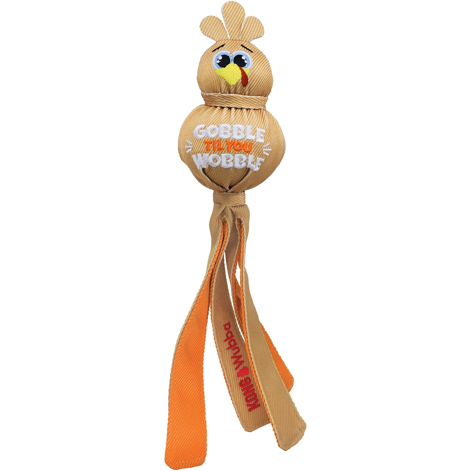 KONG Thanksgiving Wubba Ballistic Turkey Plush Dog Toy
