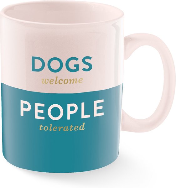Fringe Studio "Dogs Welcome" Montana Ceramic Mug, 16-oz slide 1 of 2