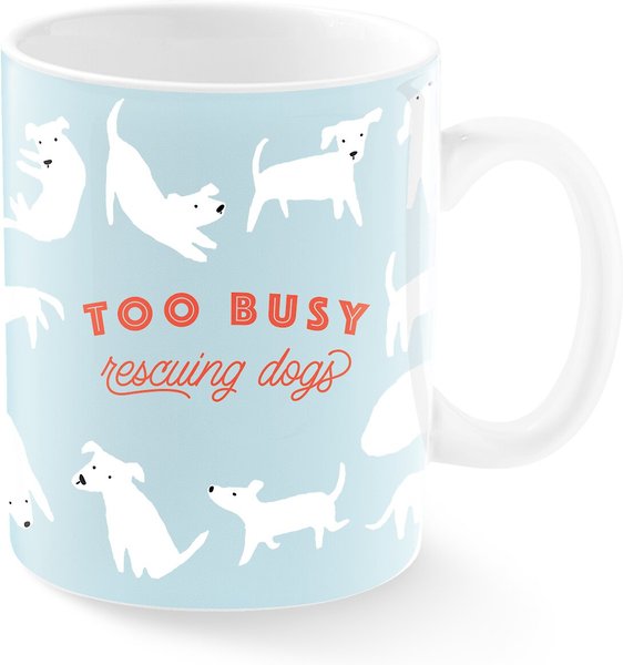 Fringe Studio "Rescuing Dogs" Montana Ceramic Mug, 16-oz slide 1 of 2