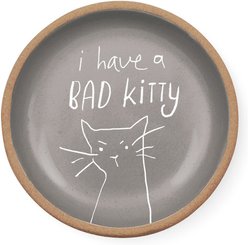 Fringe Studio "Bad Kitty" Mini Round Stoneware Tray