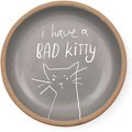 Fringe Studio "Bad Kitty" Mini Round Stoneware Tray