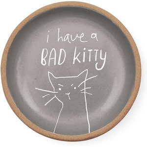 Fringe Studio "Bad Kitty" Mini Round Stoneware Tray