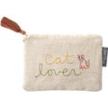 Fringe Studio Stitched "Cat Lover" Canvas Pouch