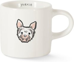 Fringe Studio "BFF Yorkie" Mini Ceramic Mug, 2-oz 