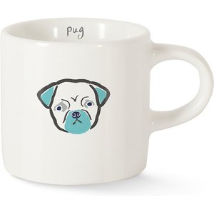 Fringe Studio "BFF Pug" Mini Ceramic Mug, 2-oz 