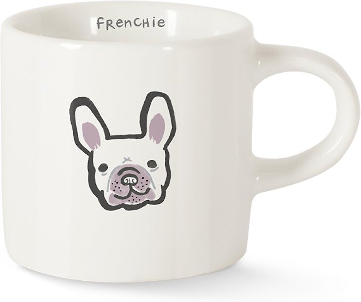 Fringe Studio "BFF Frenchie" Mini Ceramic Mug, 2-oz