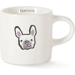 Fringe Studio "BFF Frenchie" Mini Ceramic Mug, 2-oz 