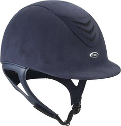 IRH IR4G Navy Amara Suede & Matte Navy Vent Riding Helmet, Small