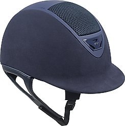 IRH XLT Navy Amara Suede & Matte Navy Frame Riding Helmet, Small
