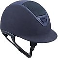 IRH XLT Navy Amara Suede & Matte Navy Frame Riding Helmet, Small