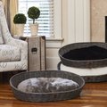 Trisha Yearwood Pet Collection Wicker Dog Bed, Medium, Gray