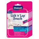 Vitakraft Lick 'n' Lap Creamy Salmon Low Calorie Interactive Wet Cat Treat, 0.42-oz tube, case of 20