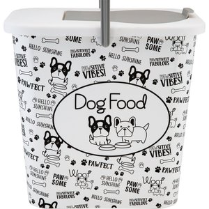 TBMax Pet Food Container for Dogs Cat Food Container with Pour Spout + Seal  Buckles + BPA-Free Plastic + Airtight for Birds