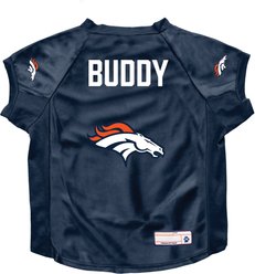 Littlearth NFL Personalized Stretch Dog & Cat Jersey, Denver Broncos, Big Dog slide 1 of 6